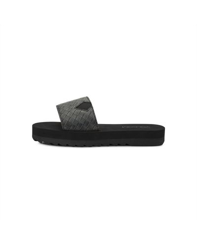 Volcom Not So Simple Platform Slide Sandal - Black