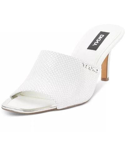 dkny white heels
