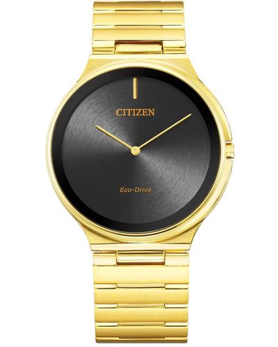 Citizen Eco-drive Modern Stiletto Watch In Gold-tone Stainless Steel - Metallic