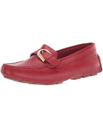 Rockport S Bayview Buckle Loafer Shoes - Red