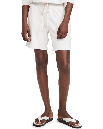 Velvet By Graham & Spencer Womens Laguna Organic Fleece Sweatshort Casual Shorts - White