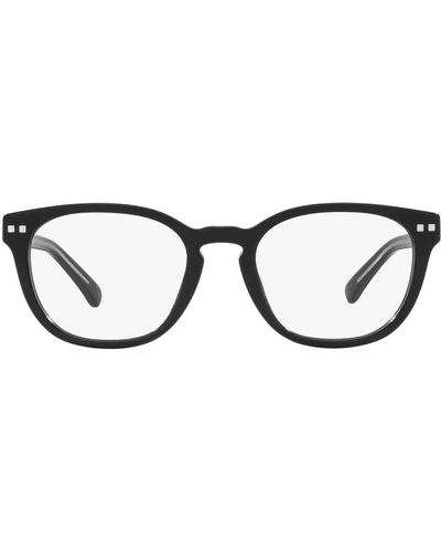 Brooks Brothers Bb2057 Round Prescription Eyewear Frames - Black