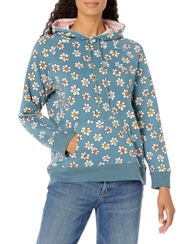 Vera Bradley French Terry Pullover Hoodie With Pocket - Blue