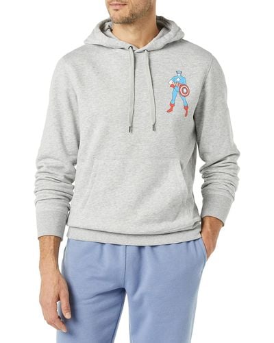 Amazon Essentials Disney Star Wars Marvel Fleece Pullover Hoodie Sweatshirts - Gray