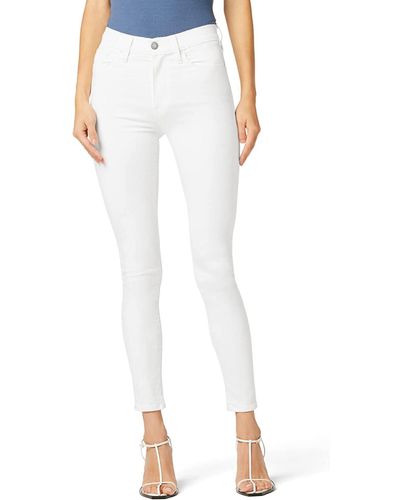 Hudson Jeans Jeans Barbara High Waist Super Skinny Ankle - White