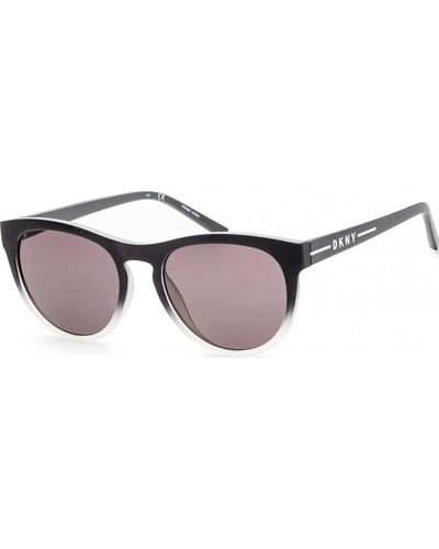 DKNY Dk536s Round Sunglasses - Black