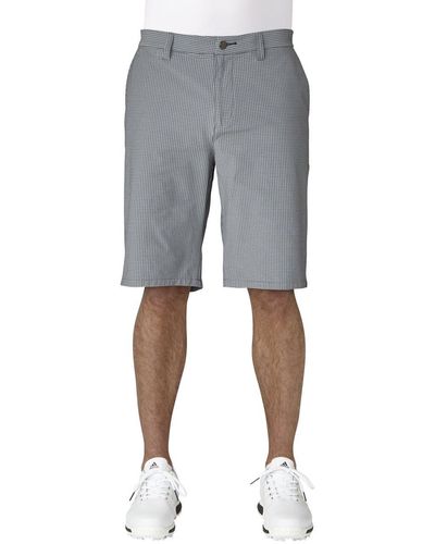 adidas Ultimate365 Gingham Golf Shorts - Gray