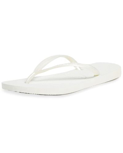 Havaianas Slim Flip Flop Sandals - White