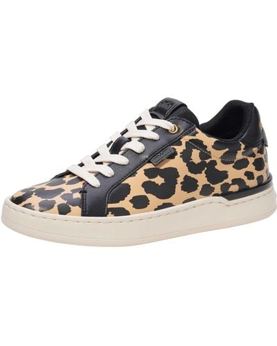 COACH Lowline Printed Leather Sneaker - Blue