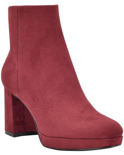 Calvin Klein Uda Ankle Boot - Red