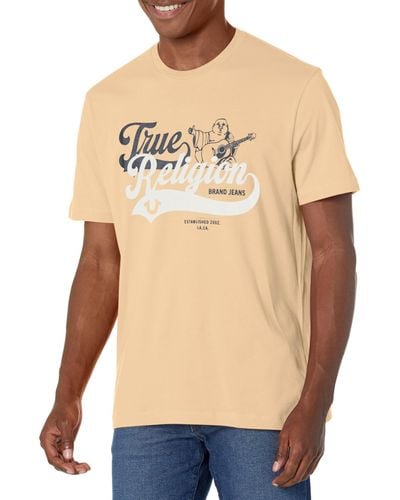 True Religion Relaxed Old Skool Tee - Natural