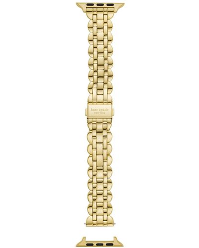 Kate Spade Women's Gold-tone Scallop Stainless Steel Bracelet Band For Apple Watch® - Metallic