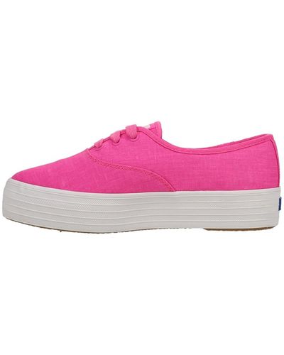 Keds S Point Lace Up Sneaker - Pink