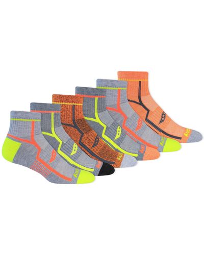 Saucony Multi-pack Bolt Performance Quarter Socks - Multicolor