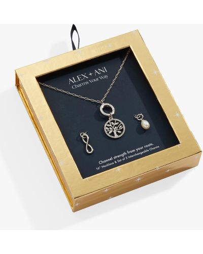 ALEX AND ANI Family Interchangeable Adjustable Necklace - Blue