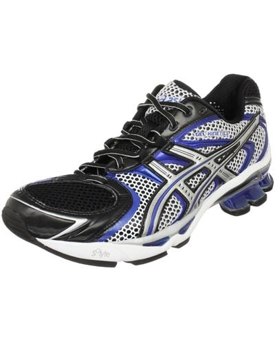 Asics Gel-kinetic 3 Running Shoe,black/lightning/royal,8.5 M Us - Blue