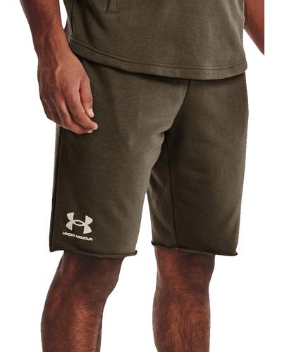 Under Armour Standard Rival Terry Shorts - Verde