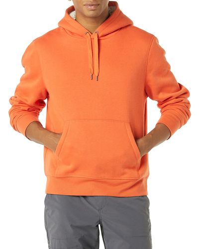 Amazon Essentials Sherpa-lined Pullover Hoodie Sweatshirt - Orange