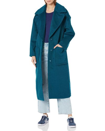 UGG Hattie Long Oversized Coat - Blue