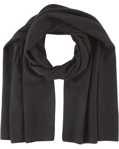 Vince S Boiled Cashmere Clean Edge Knit Scarf,black,os