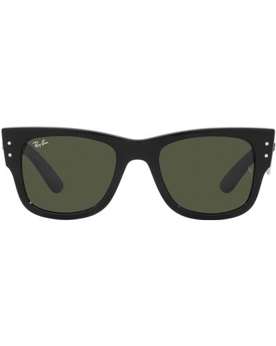 Ray-Ban Rb0840s Mega Wayfarer Square Sunglasses - Black