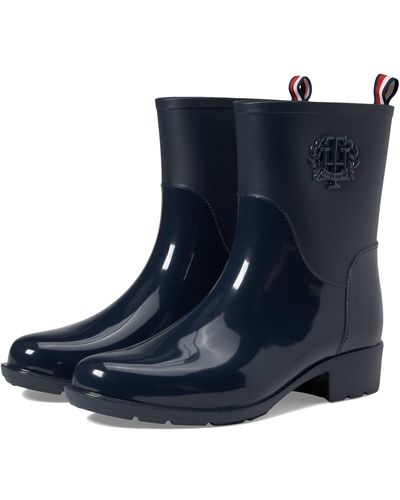 navy blue tommy hilfiger boots
