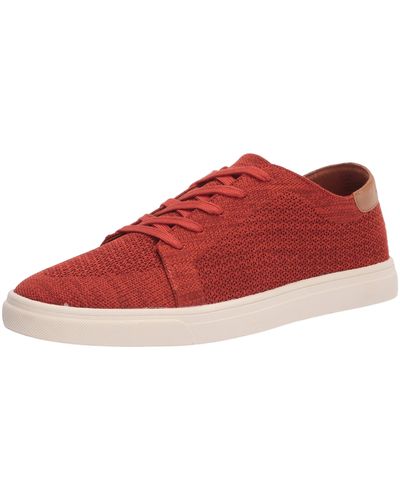 Lucky Brand Womens Leigan Casual Sneaker - Red