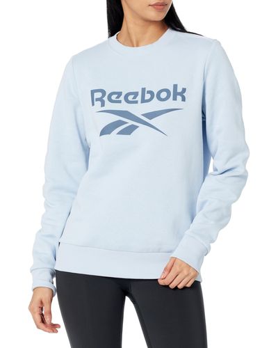 Reebok Identity Big Logo Fleece Crew - Blue