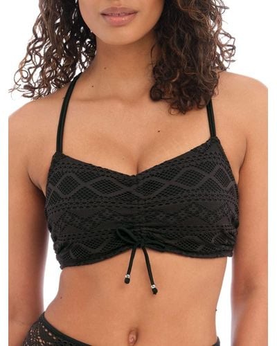 Freya Sundance Concealed Underwire Bralette Bikini Top - Black