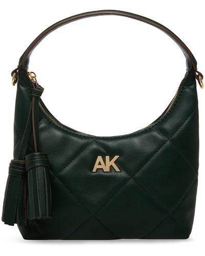 Anne Klein S Quilted Shoulder Bag - Black