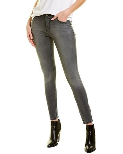 DL1961 Florence Instasculpt Mid Rise Skinny Fit Cropped Jean - Gray