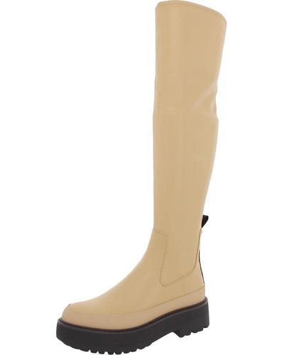 Franco Sarto S Janna Over-the-knee Boot Beige 9.5 M - Natural