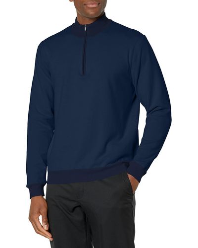 Greg Norman Collection Mock Neck - Blue