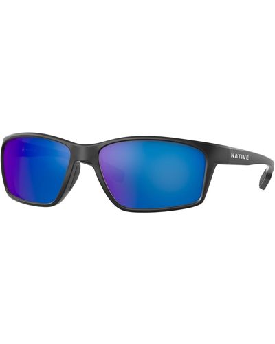 Native Eyewear Kodiak Xp Rectangular Sunglasses - Blue