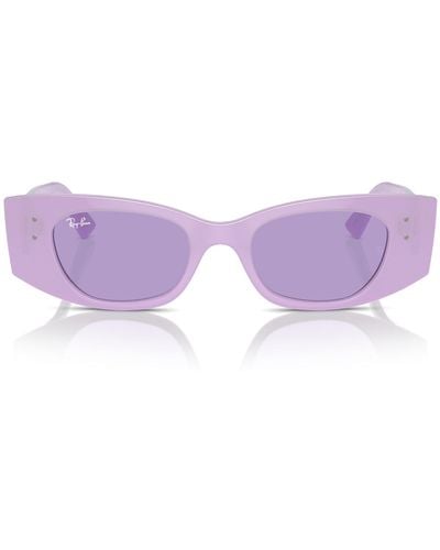 Ray-Ban Rb4427 Kat Rectangular Sunglasses - Purple