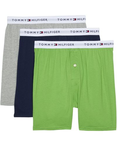Tommy Hilfiger Cotton Classics Knit Boxer Multipack - Green