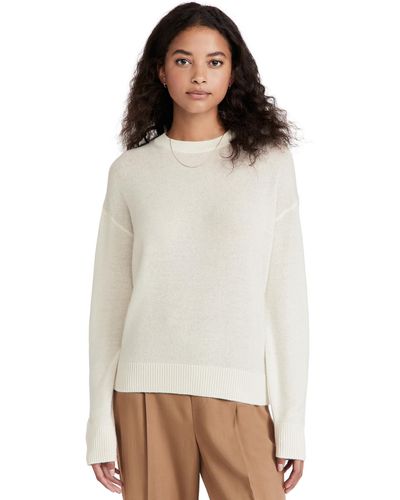 Theory Cashmere Easy Pullover - White