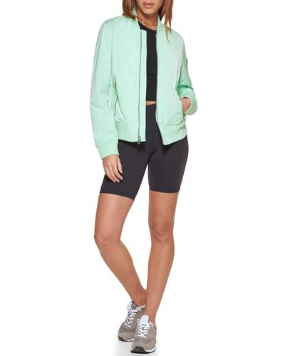 Levi's Trendy Plus Size Melanie Bomber Jacket - Sea Green - Size 4X