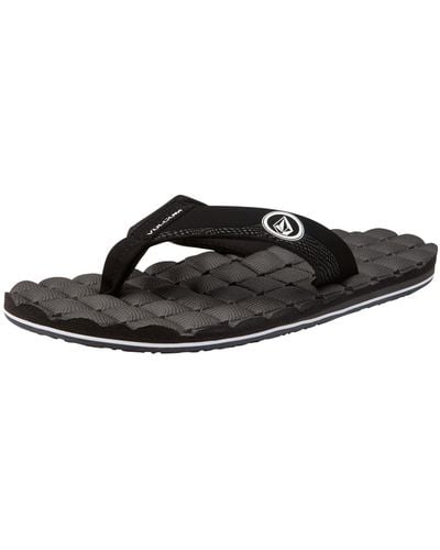 Volcom 's Recliner Sandal Flip Flop - Black