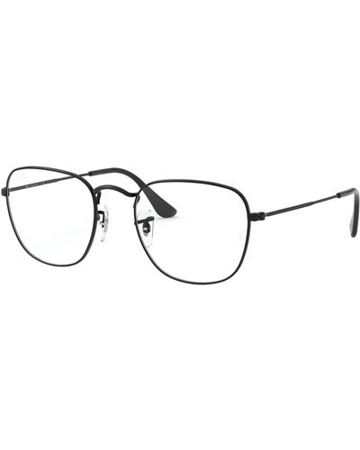 Ray-Ban Rx3857v Frank Metal Square Prescription Eyeglass Frames - Black