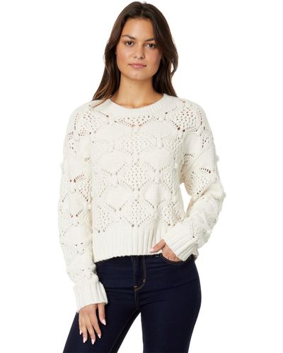 Lucky Brand Womens Lucky Varsity Pullover Sweater