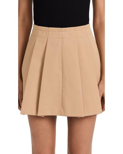 Rebecca Taylor Military Cotton Miniskirt - Natural