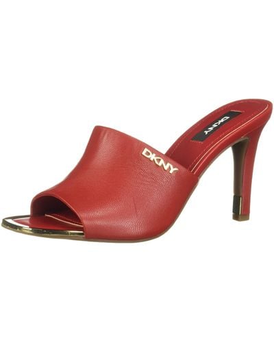 DKNY Bronx Heeled Sandal - Red