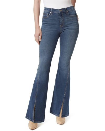 Jessica Simpson Charmed Rise Fitted Flare Jean - Blue