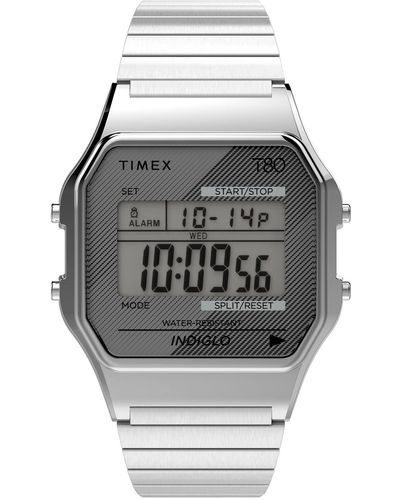 Timex 34 mm T80 One Size Silber/Silber/Silber - Mettallic