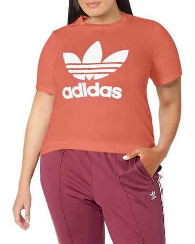 adidas Originals Adicolor Classics Trefoil T-shirt - Red