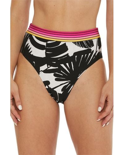Trina Turk Standard Lennox High Waist Bikini Bottom - Multicolor