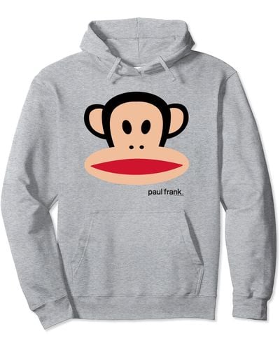 Paul Frank Julius The Monkey Big Face Pullover Hoodie - Blue