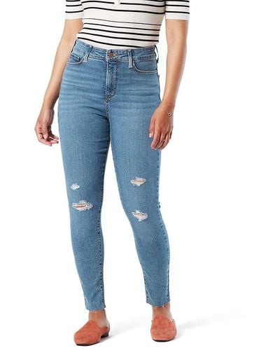 Signature by Levi Strauss & Co. Gold Label Totally Shaping High Rise Skinny Jeans - Blue
