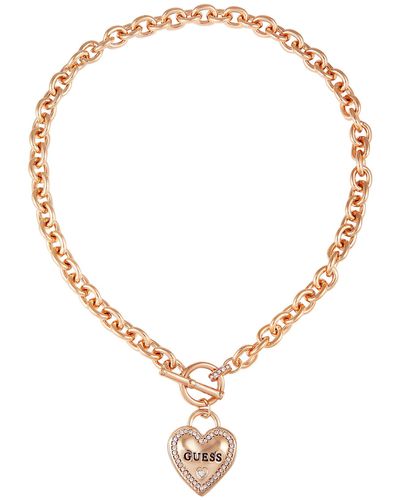 Guess Heart Necklaces for Women - Up to 50% off | Lyst